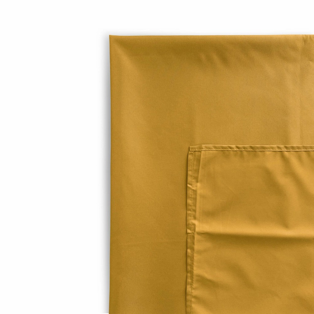 Collection heritage - nappe d’extérieur de 300 x 140 cm moutarde. 100% polyester. Protège la table. Protection uv. Style estival
