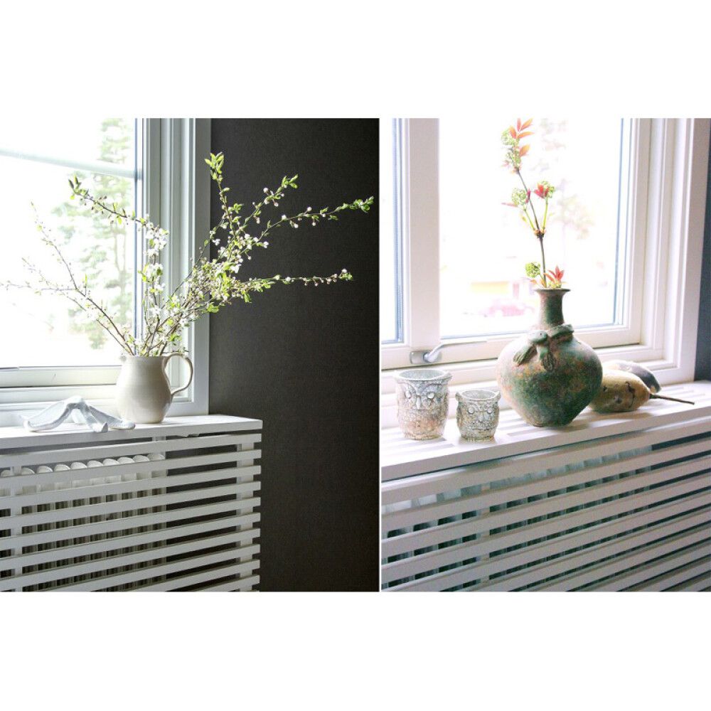 RADIATORSKJULER LUNDBERGS YOKO HVIT 1450X700MM