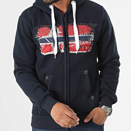 Sweat Zippé Bleu Marine