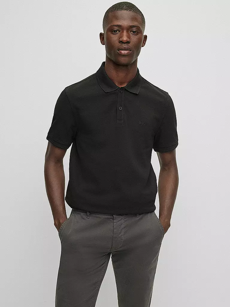 BOSS Poloshirt Regular Fit PRIME schwarz