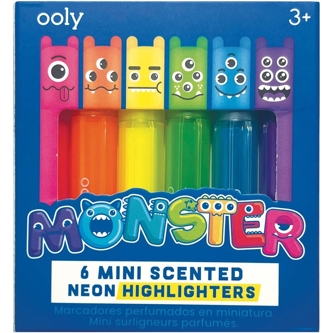 Ooly markeerstiften monster met geur - 6st