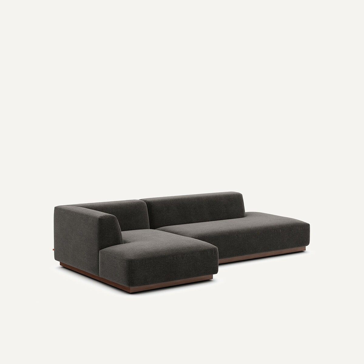 AM.PM<br>Sofá de canto esquerdo XL em veludo chenille, Jacopo