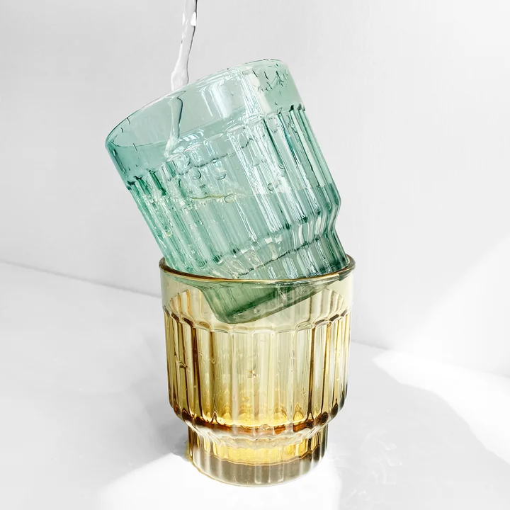 XLBoom - Lima Trinkglas, amber (2er-Set)