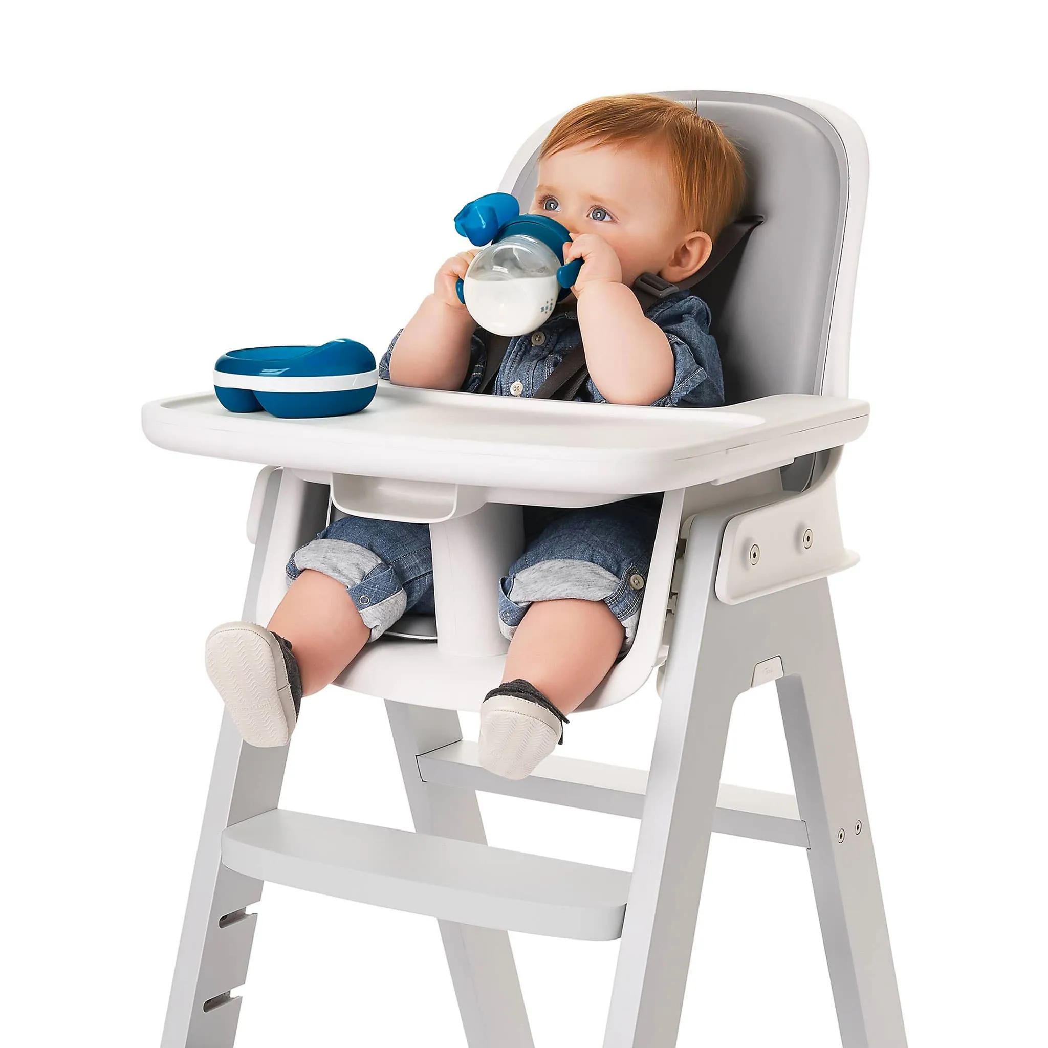 Oxo Tot Ensemble Gobelet d'Apprentissage 6oz à Bec Souple - Marine