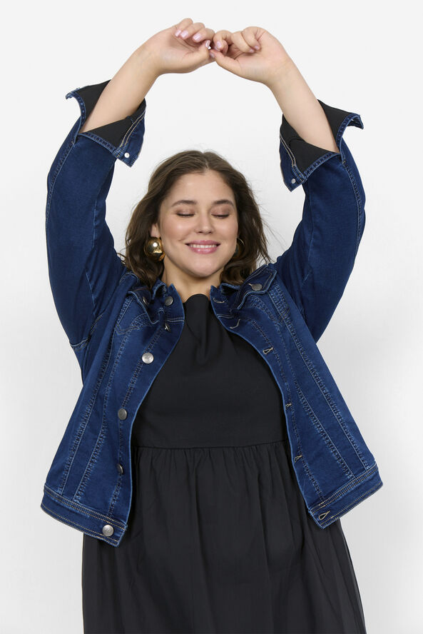 Wasabiconcept Curvy WA-SUMMER 4 Jakke Mørk denim 2494 mørk denim