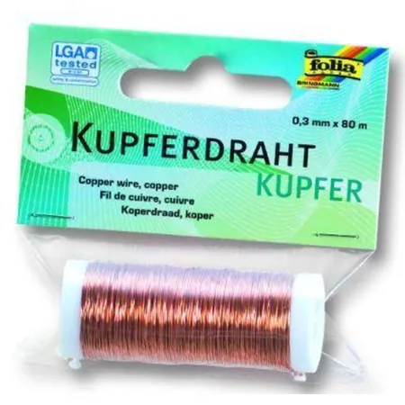 Folia Kupferdraht kupfer, 0,3 mm x 80 m