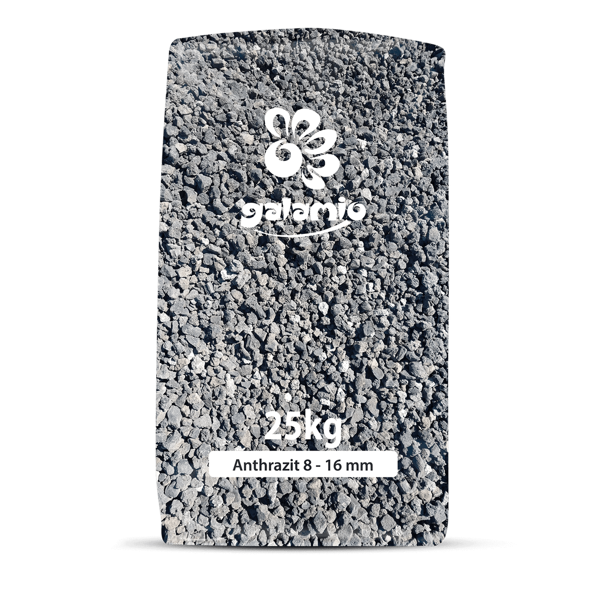 Galamio lava mulch antraciet 8 - 16 mm 25kg x 12 zakken 300kg pallet
