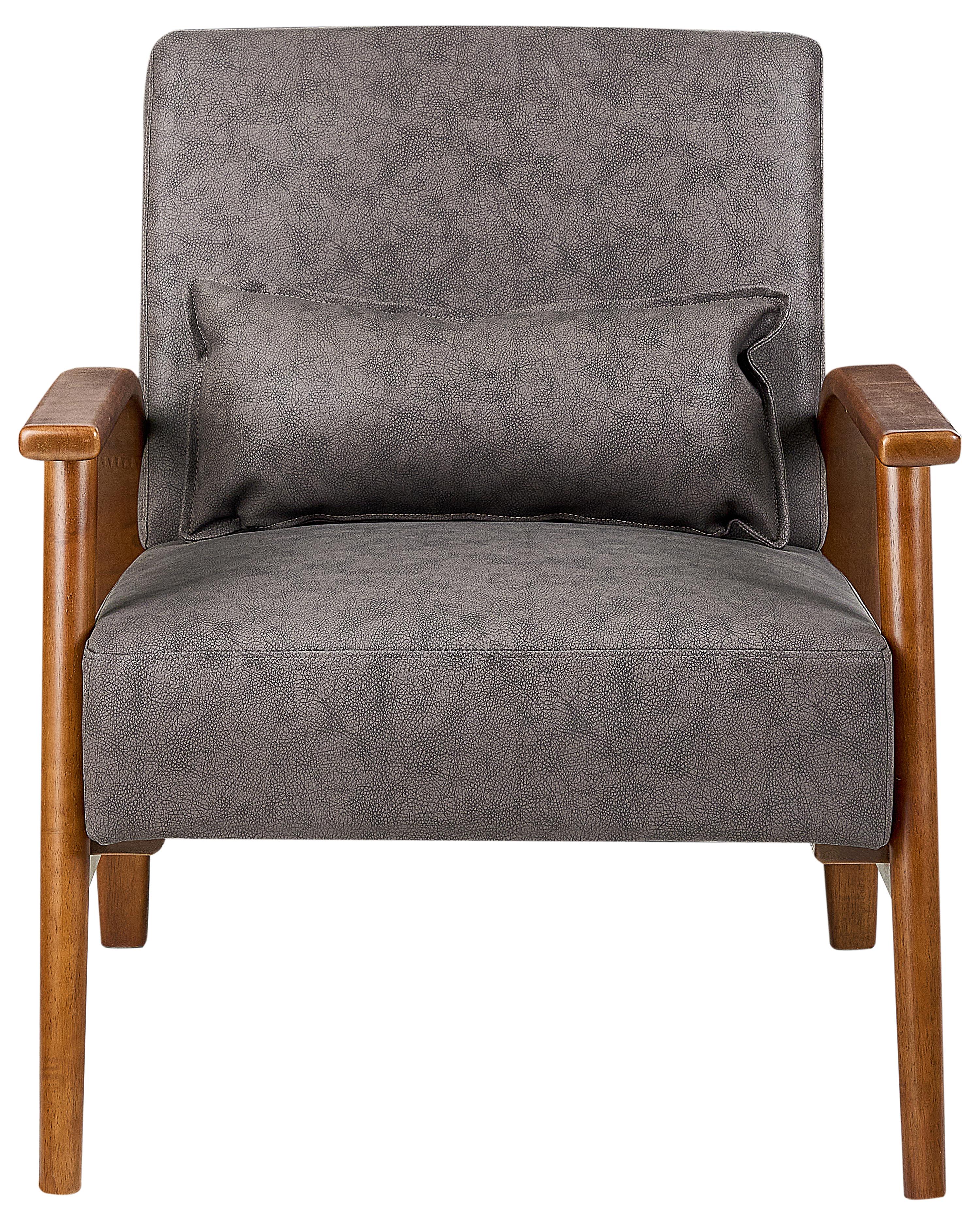 Fauteuil SKARA Kunstleer Donkerbruin