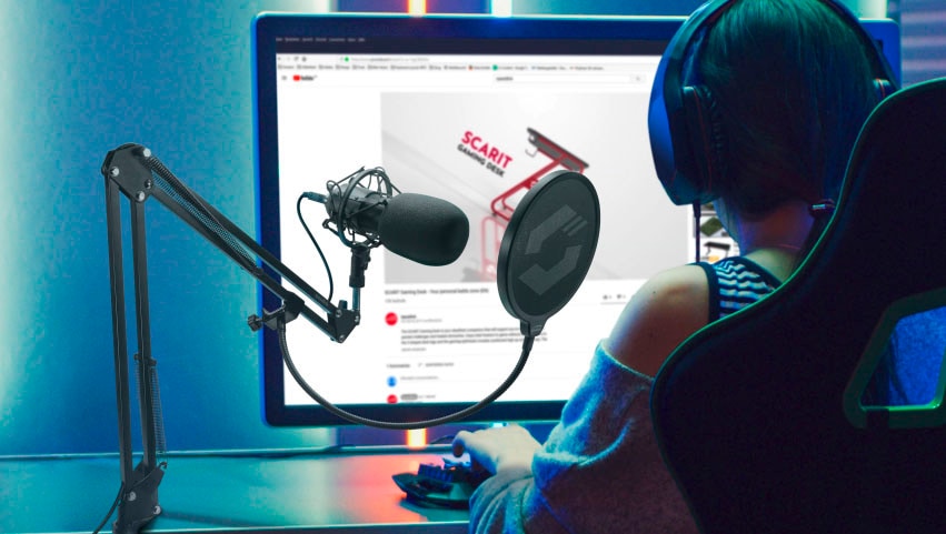 Speedlink Streaming-Mikrofon »VOLITY READY Streaming Starter Set« für Gaming/Computer/Notebook/Laptop, Mikrofon, Mikrofonarm, Windschutz