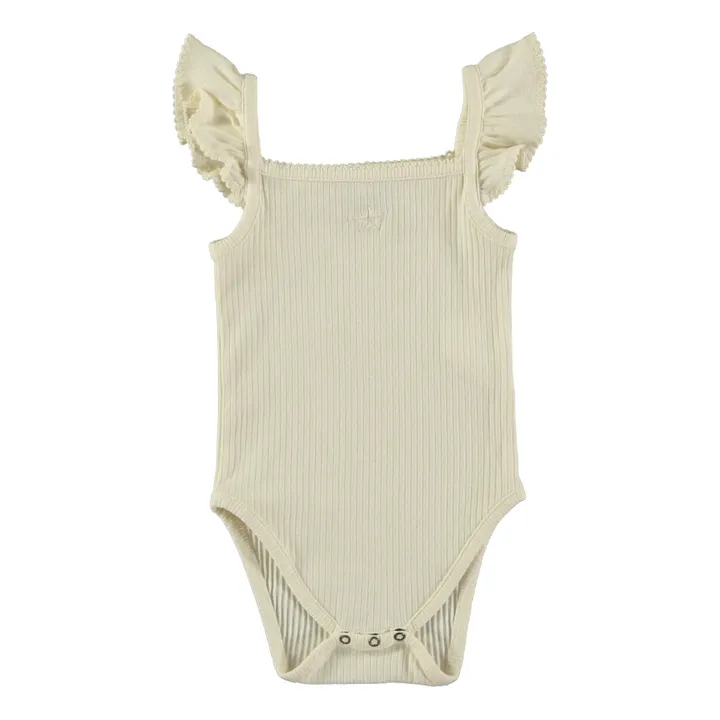 Tocoto Vintage Body Sans Manches Côtelé | Ecru
