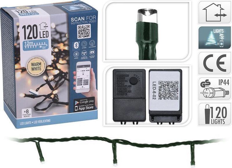 Kerstlampjes - Warm Wit - Led - Bediening Via App