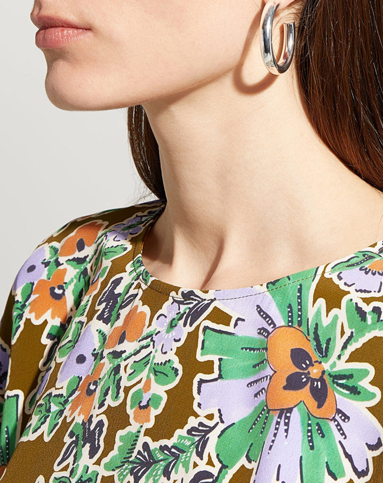 Jodhpur Robe Ricou print fleurs multicolore