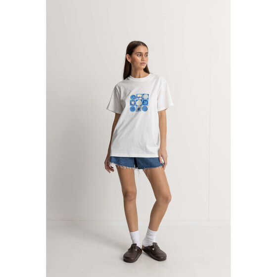 Rhythm Seacrest Boyfriend Tee Vintage White Women SU24