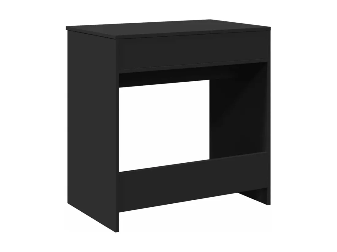 Coiffeuse avec miroir noir 73x46,5x120 cm