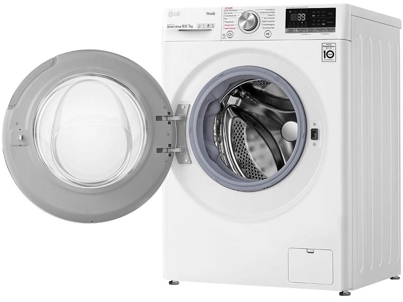 LG Waschtrockner V7WD107H2E 10.5 kg / 7 kg Tumbler zum Waschen und Trocknen in einem