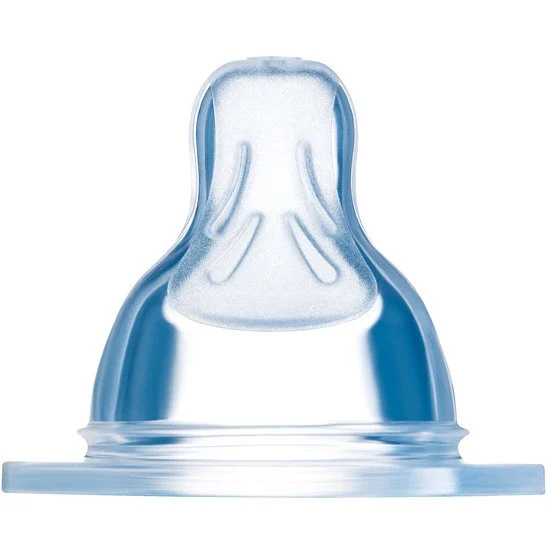 Tétine en silicone x2   Débit lent   de               Mam