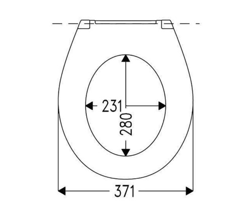 form&style toiletzitting New Bremen wit excentrisch scharnier