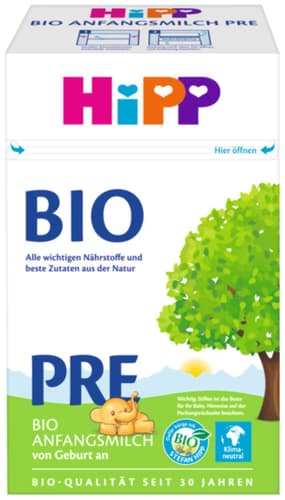 HiPP Anfangsmilch Pre Bio von Geburt an