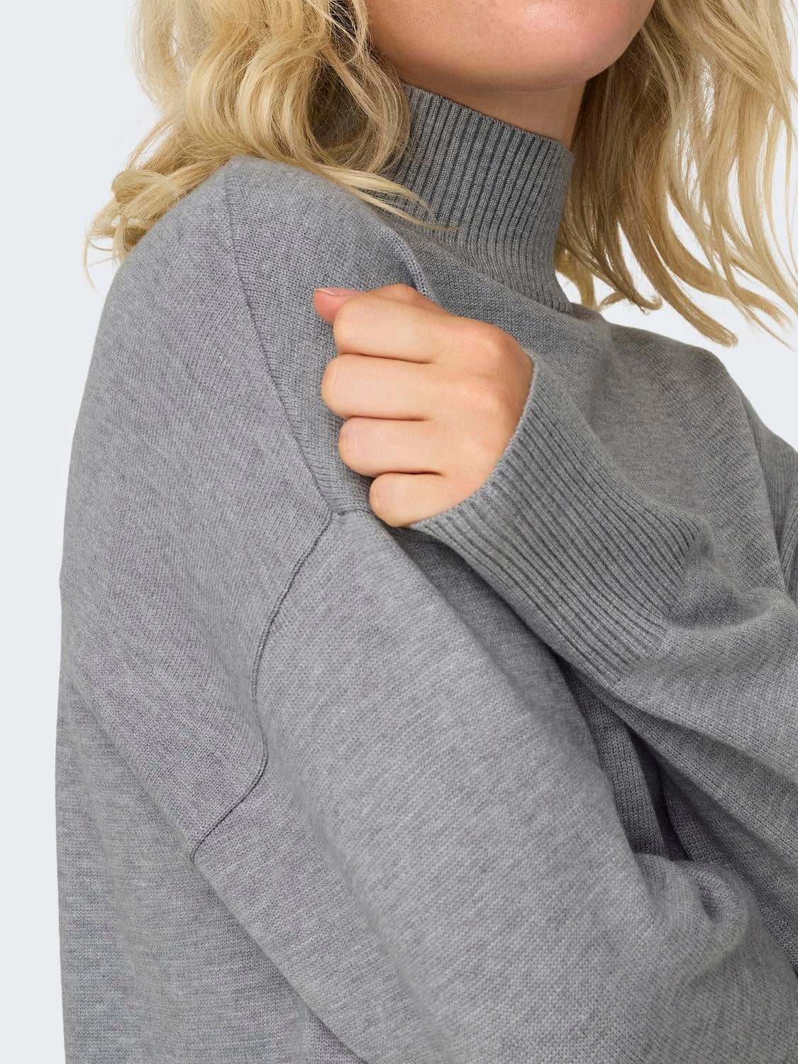 ONLBARI Strickpullover Medium Grey Melange