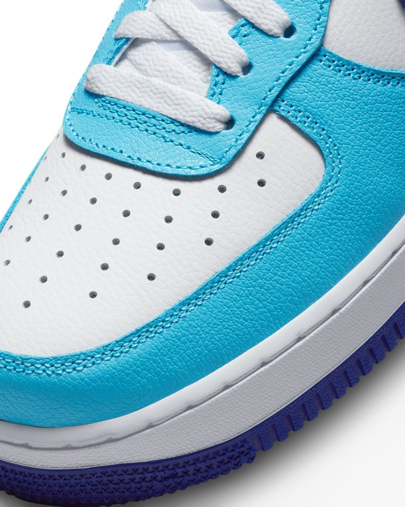 Chaussures Nike Air Force 1 '07 LV8 Blanc & Bleu pour homme
