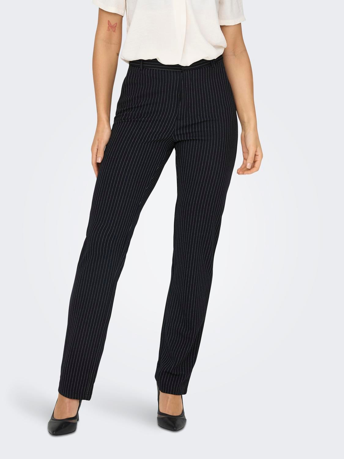 JDYGEGGO Mittlere Taille Gerade geschnitten Klassische Hose Sky Captain