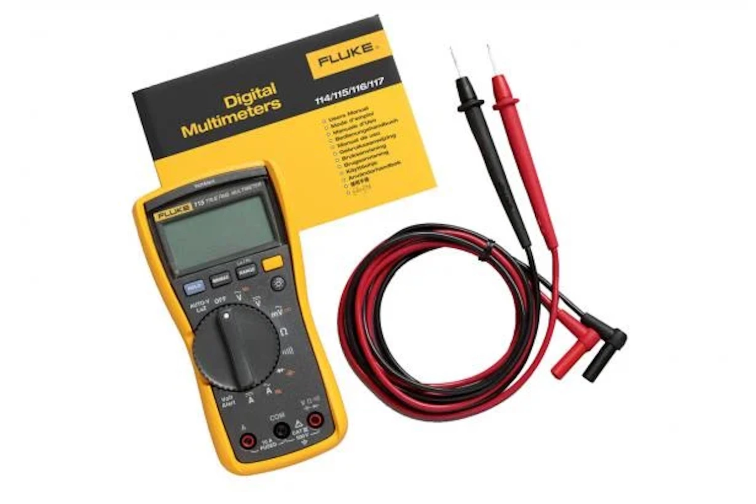 Fluke 115 EUR Digitale True-RMS multimeter - AC/DC 600V & 10A