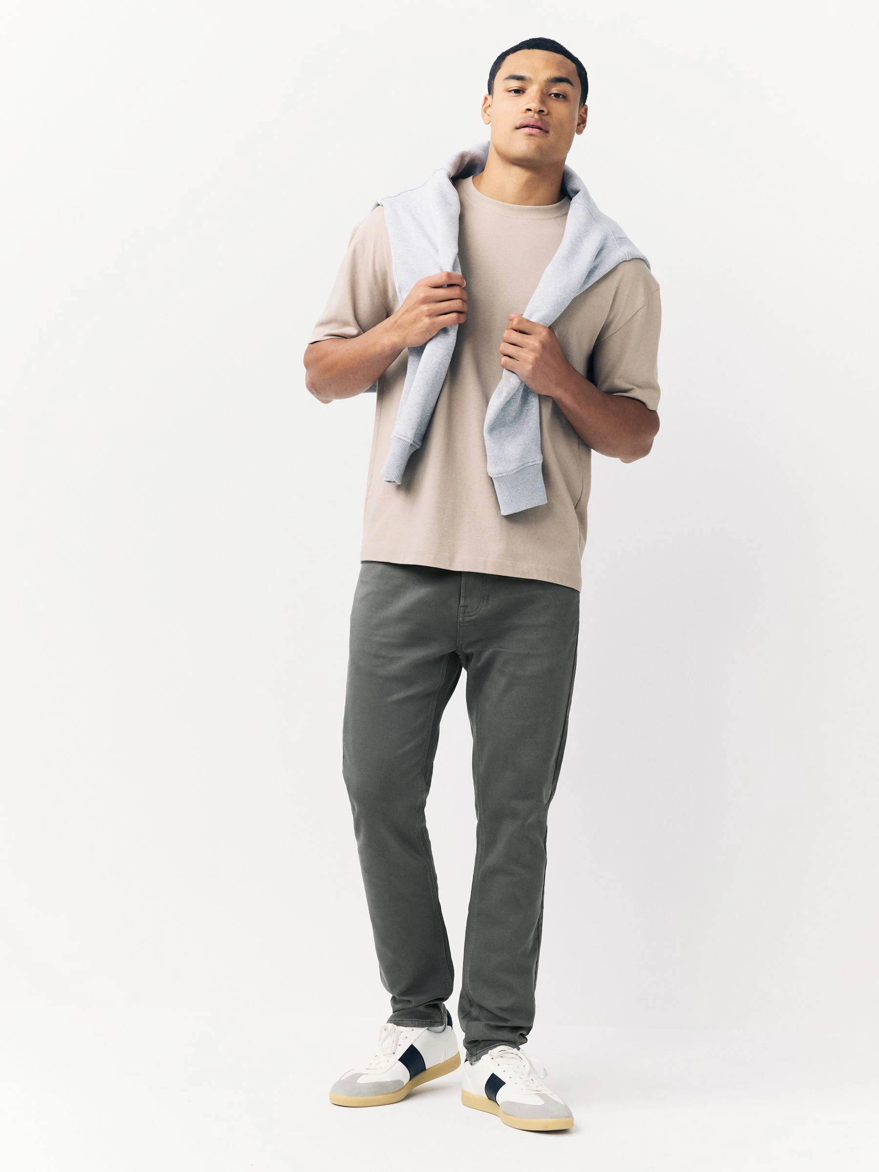Antracietgrijs - Strakke Pasvorm - Comfortabele stretchjeans