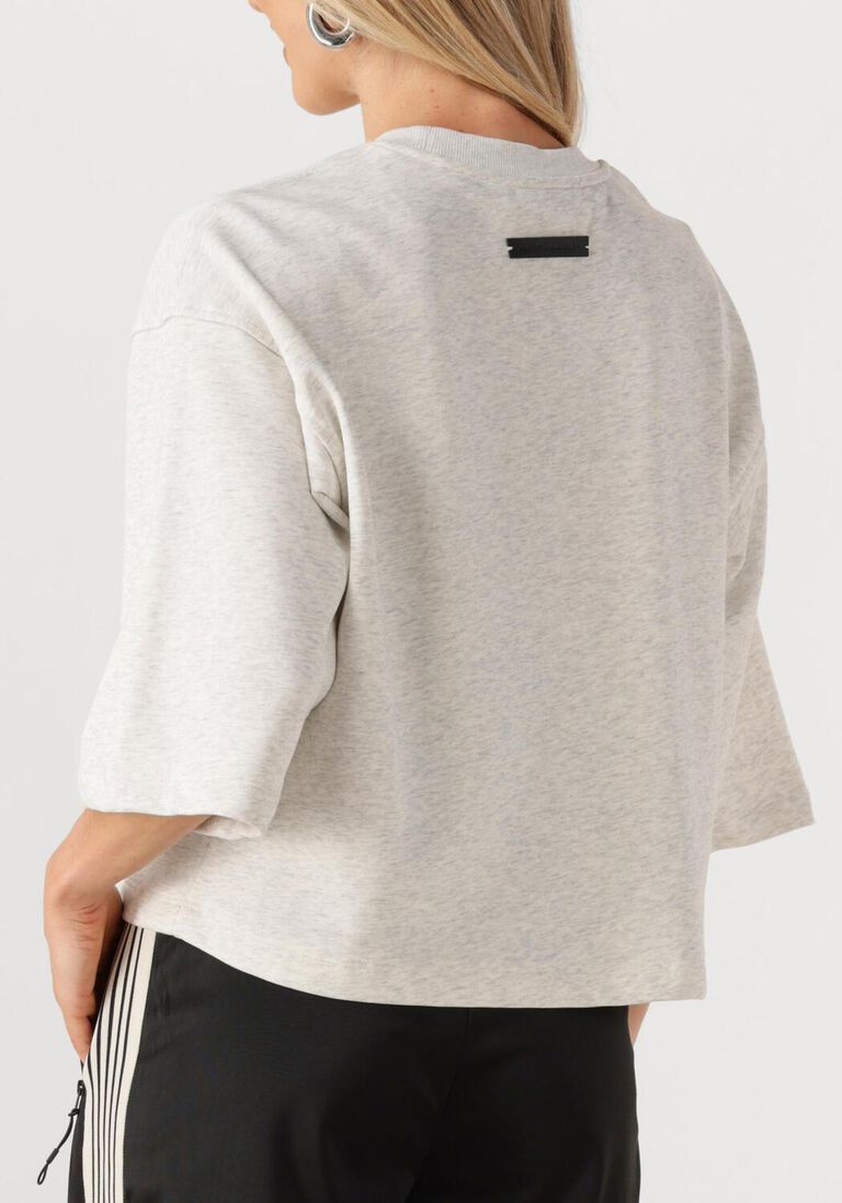 lichtgrijze haute l'amitié top hlt ss logo sweat
