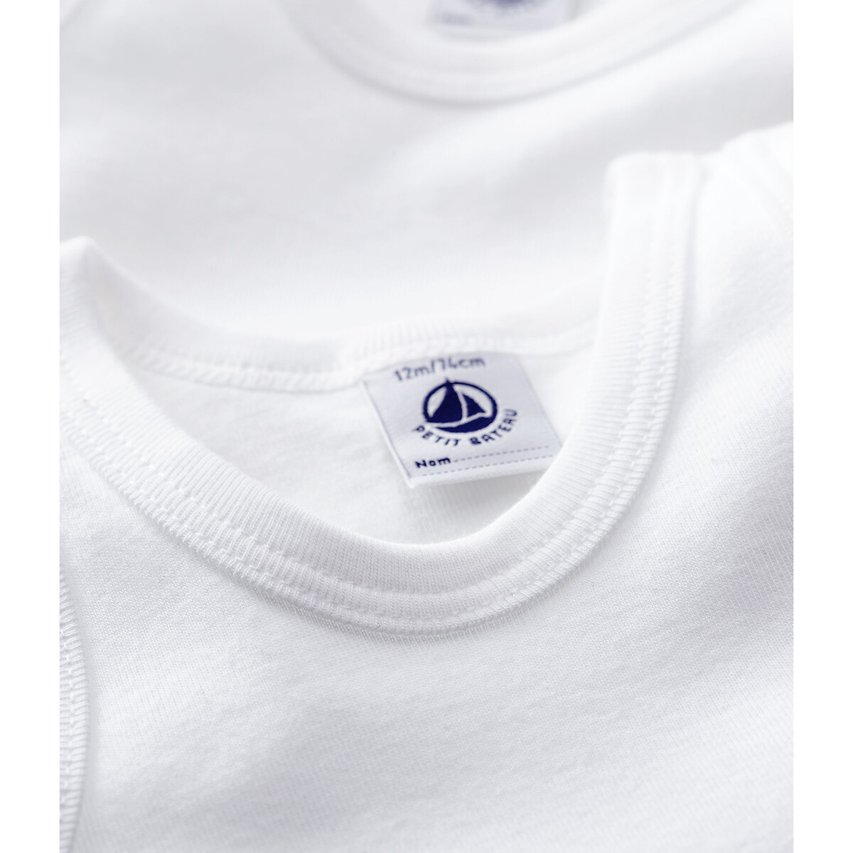 PETIT BATEAU<br>Conjunto de 2 bodies sem mangas