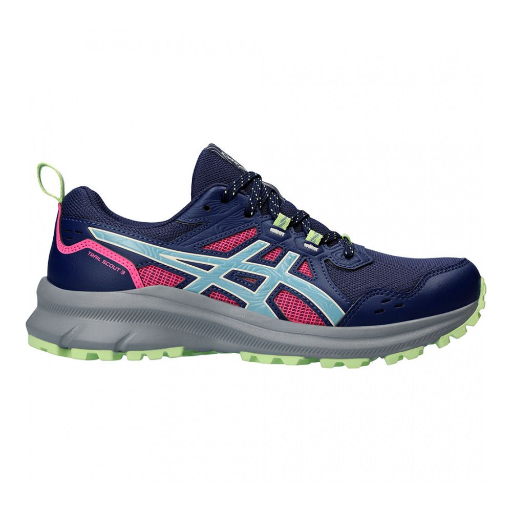 Asics TRAIL SCOUT 3 - Chaussures trail Femme deep ocean/gris blue