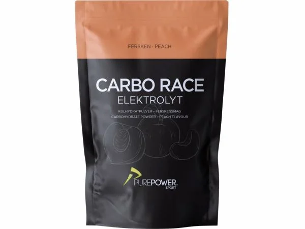 PurePower Carbo Race Fersken Elektrolyt, 1 kg