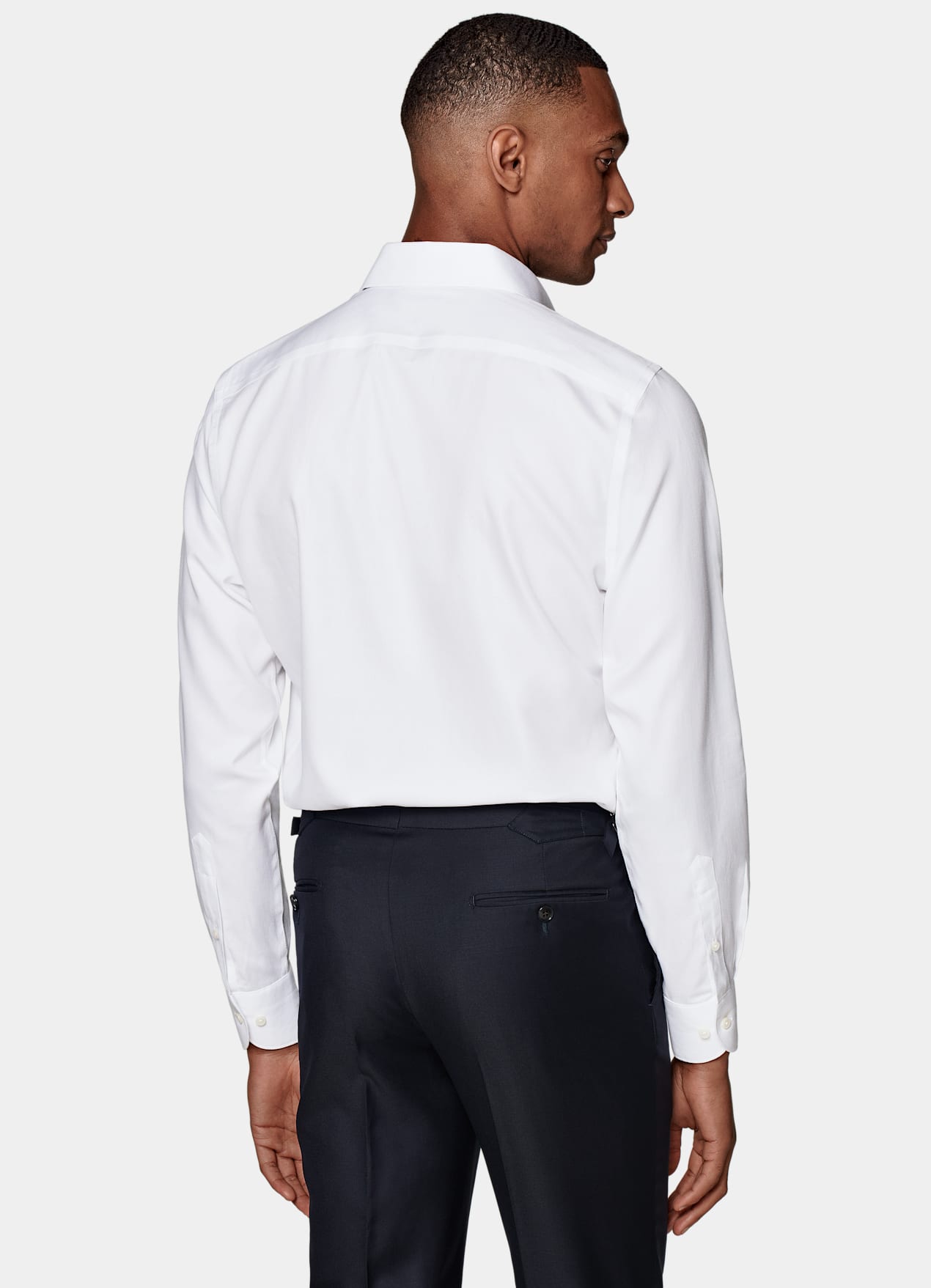 Chemise coupe ajustée en oxford royal blanche