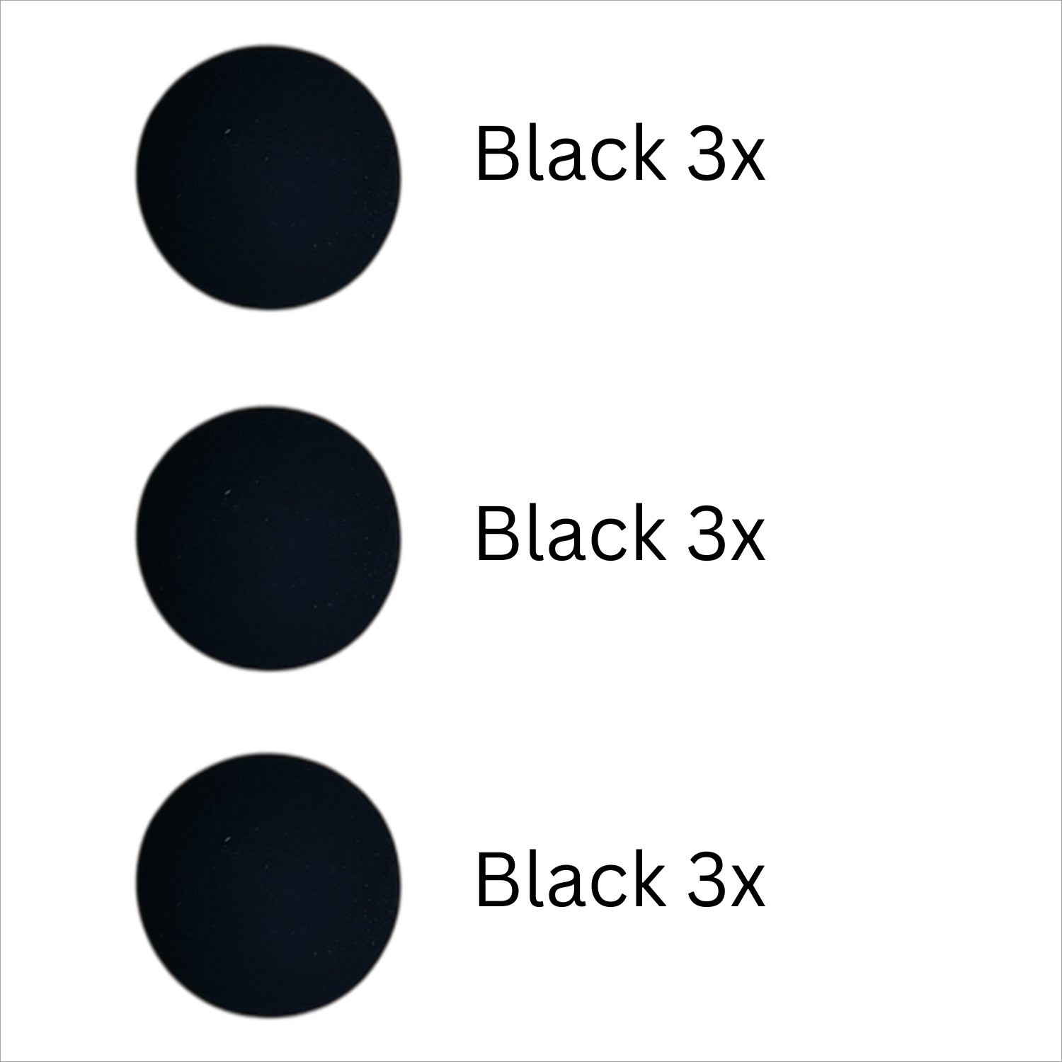 9x magneet - All black