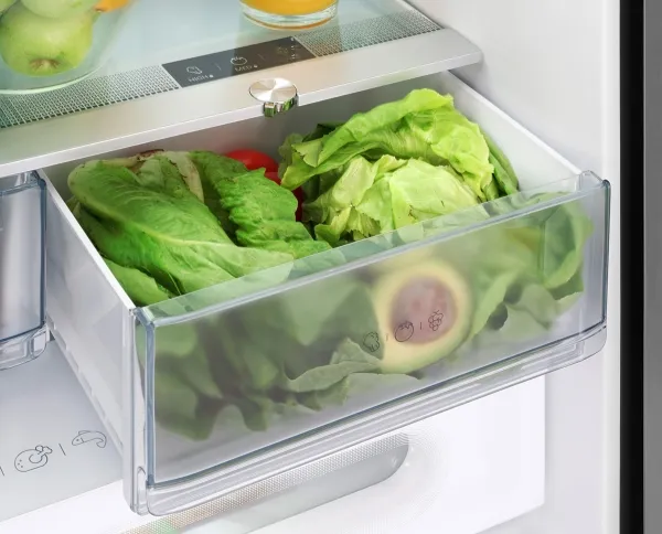 Concept LA6983SS, Fritstående, Fransk dør, Grå, Berøring, Rustfrit stål, 500 L