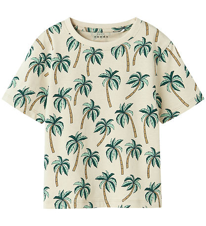 Name It T-Shirt - NmmValther - Peyote/Palm Bäume