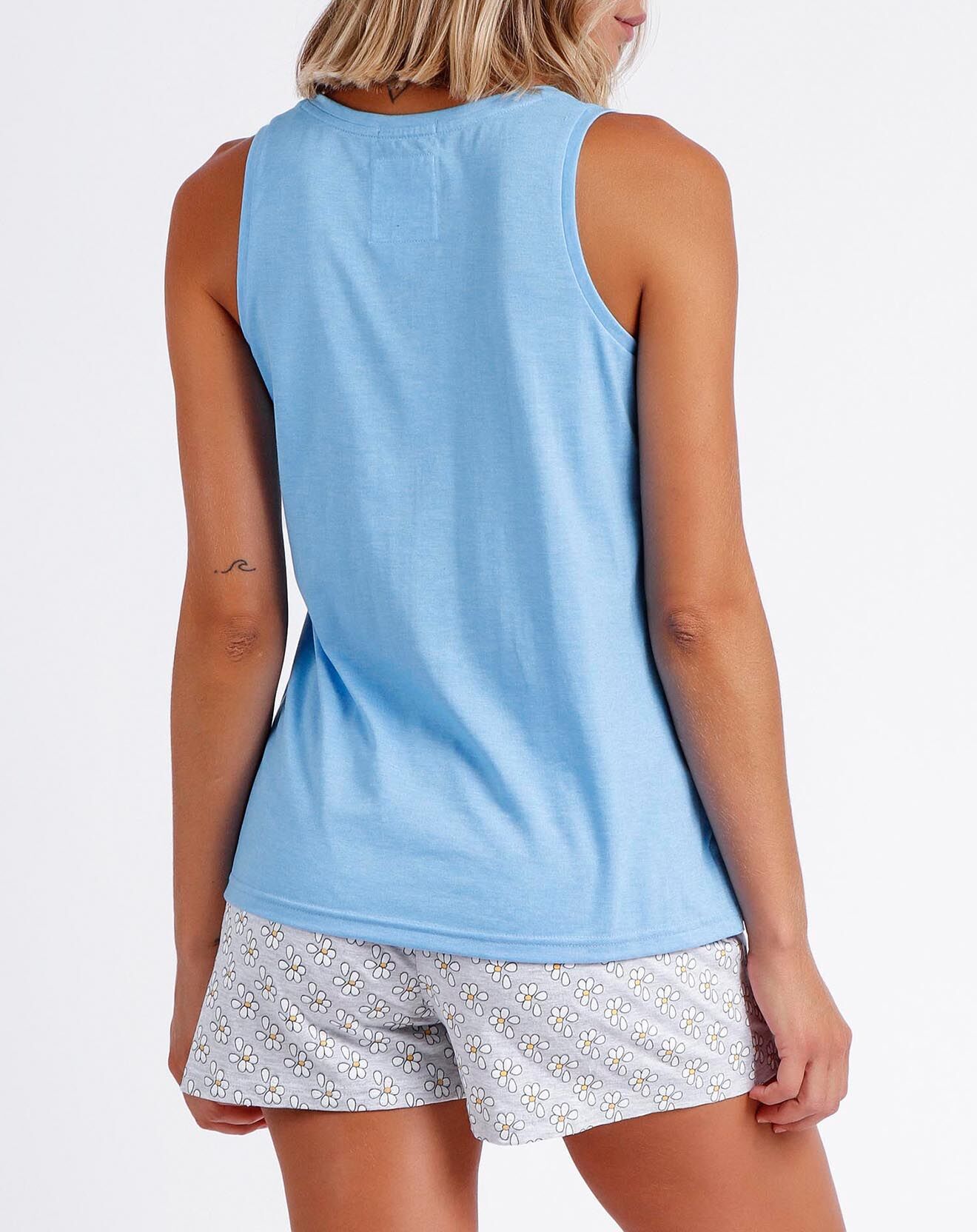 Admas Pyjama débardeur & Short Ingrid bleu