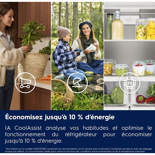 Réfrigérateur congélateur en bas Electrolux LNA7CE18S Blanc