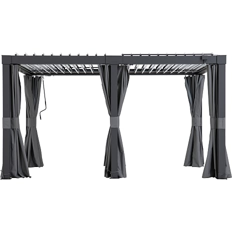 Sunjoy gardin til pergola matterhorn 406 x 306 cm