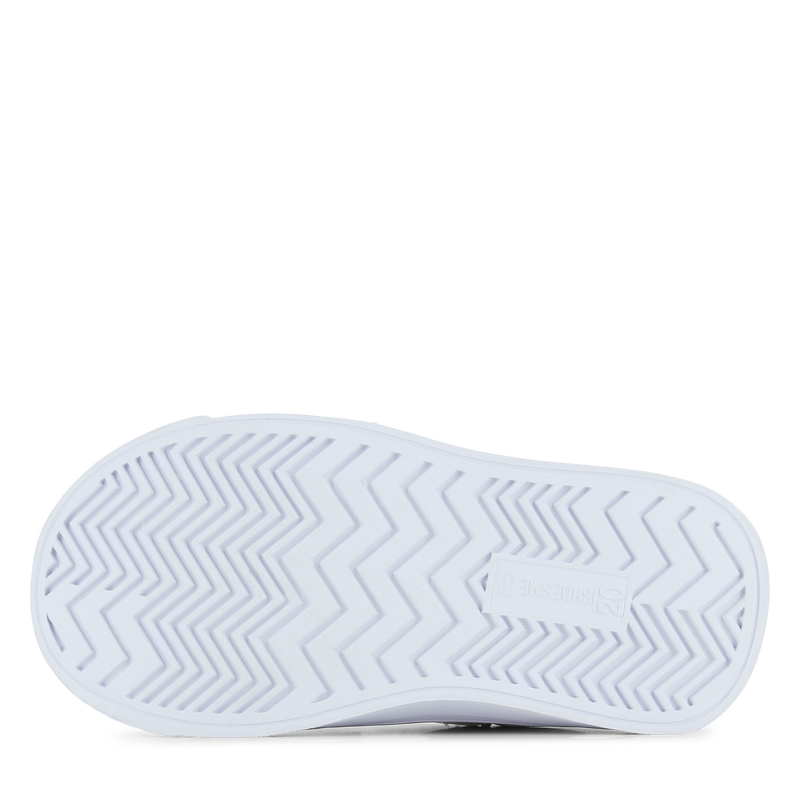 Shoesme witte sneaker met bloemen Microleer |  schoenen