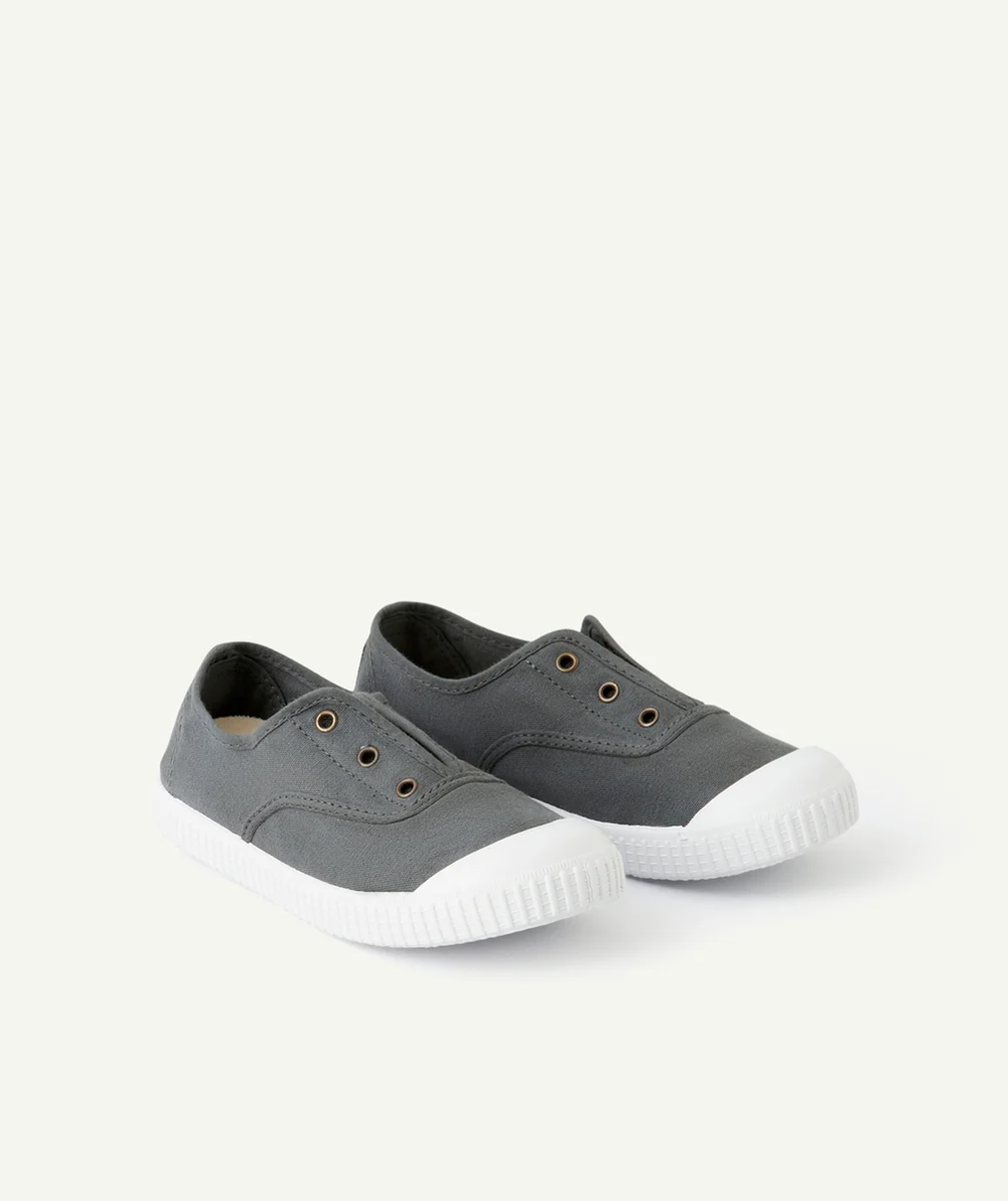 VICTORIACHAUSSURES EN TOILE DE FIBRES RECYCLÉES GRISES FONCÉES