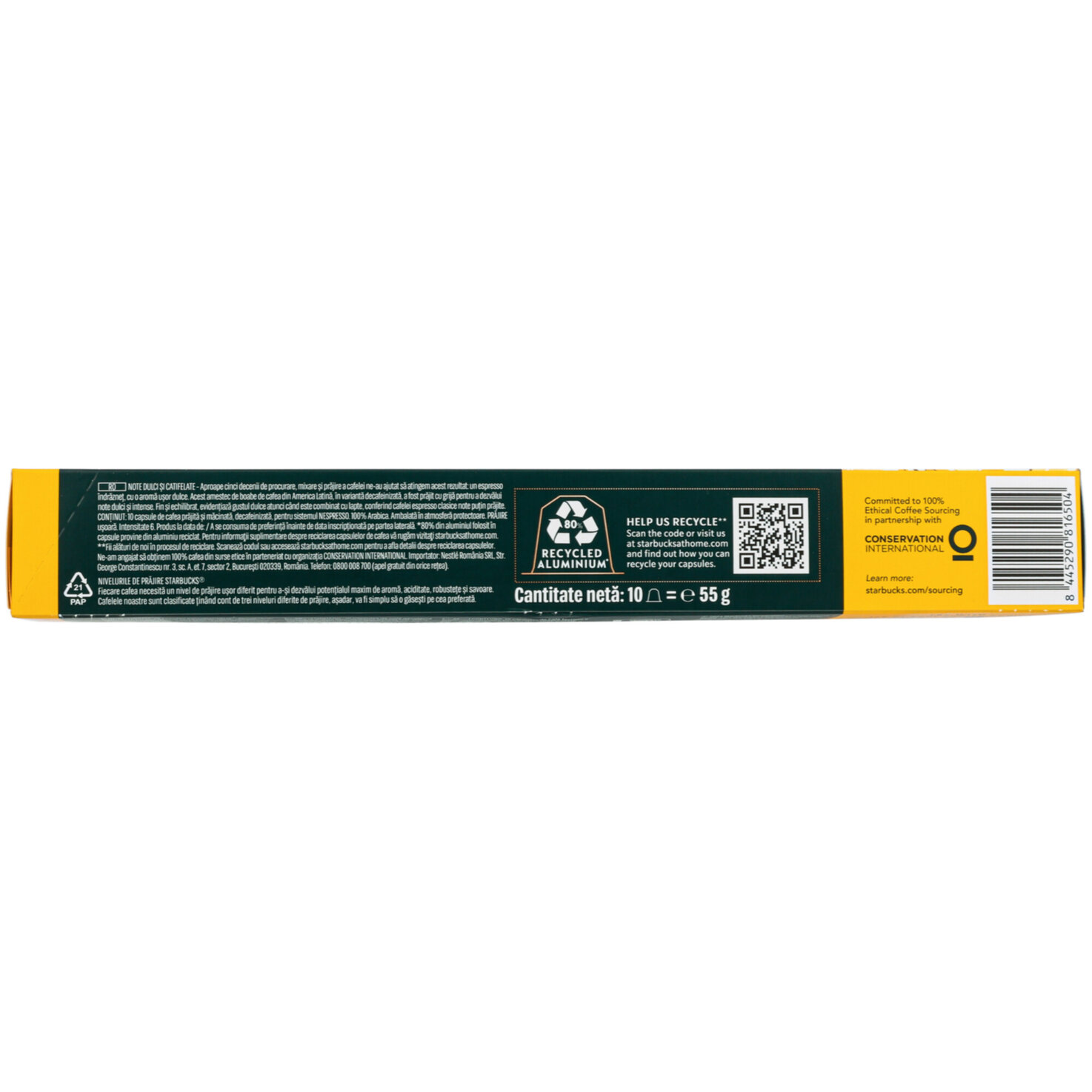Starbucks Decaf Blonde Espresso by Nespresso 10 Kapslen