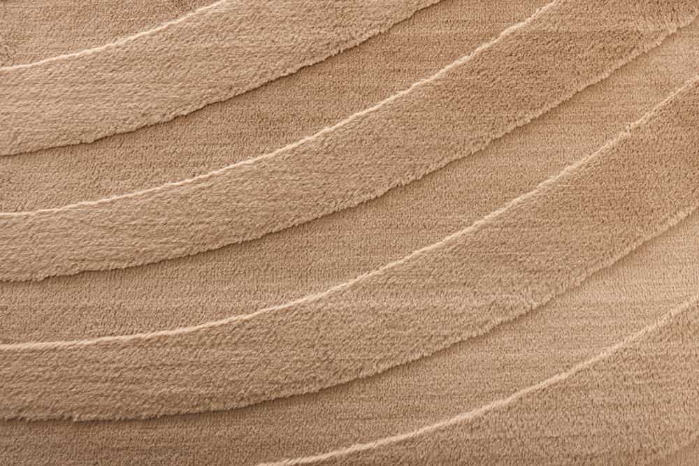 Moderner Teppich WAVE 230x160cm beige Kurzflor Indoor-Teppich Hoch-Tief-Effekt