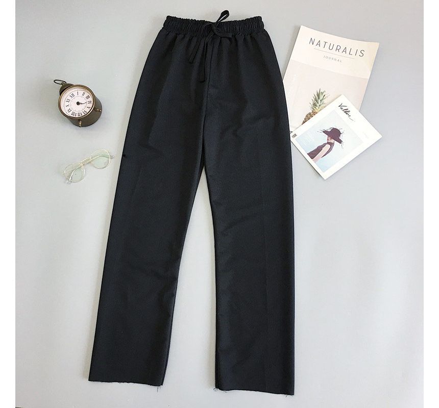 Maisee - Hoge taille effen joggingbroek