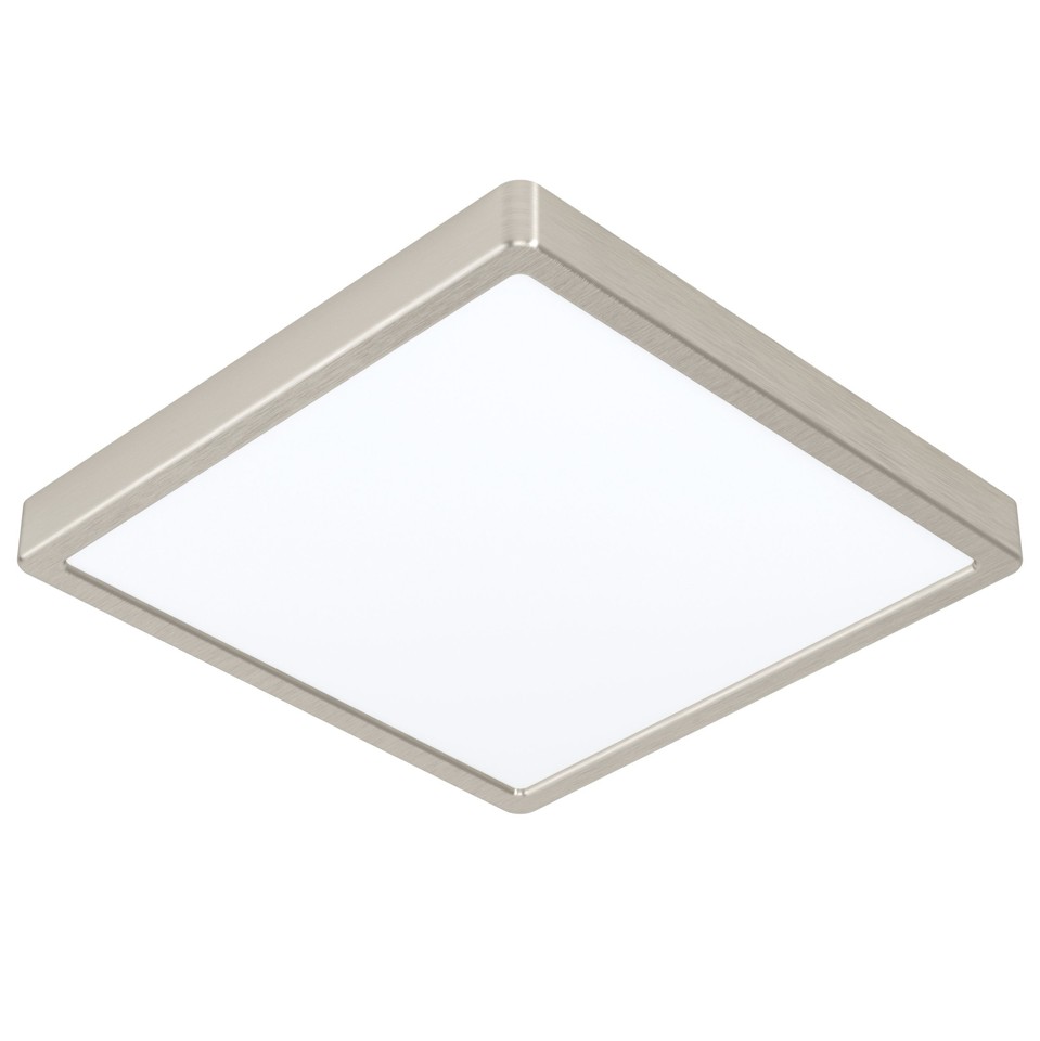 EGLO - Fueva-Z plafond børstet stål 28,5x28,5 - TW - Zigbee, Bluetooth