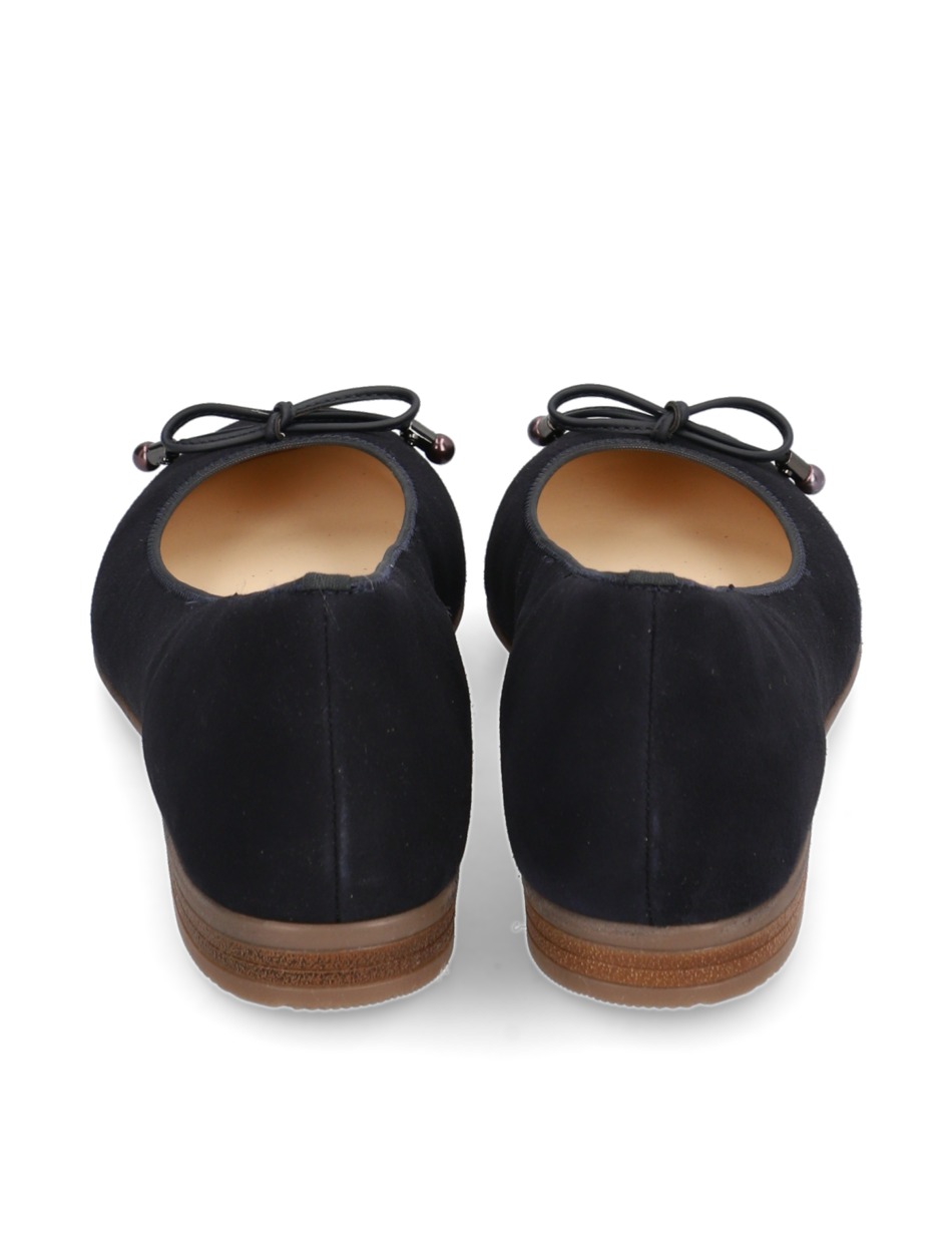Veloursleder Ballerina
