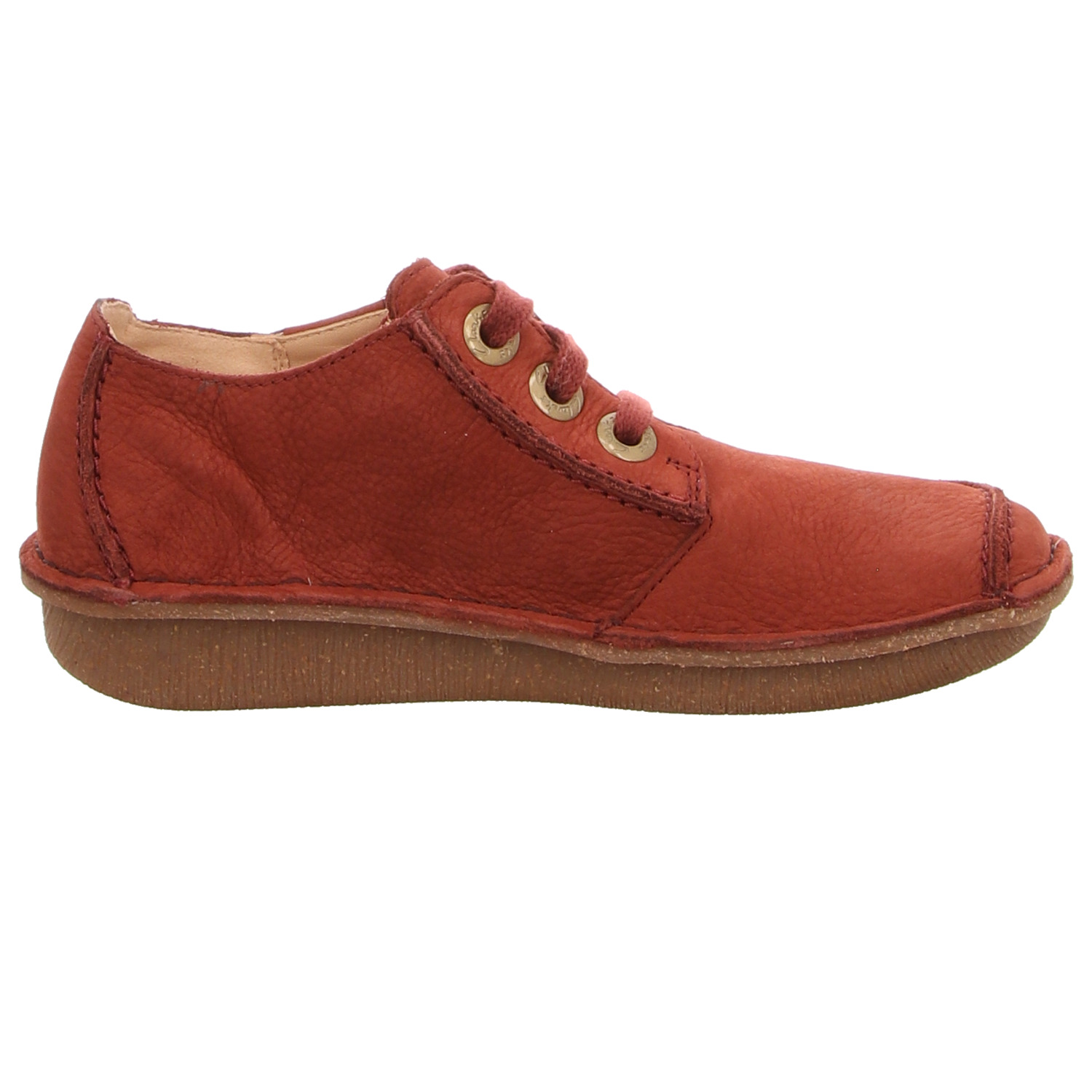 Clarks Schnürhalbschuh rot