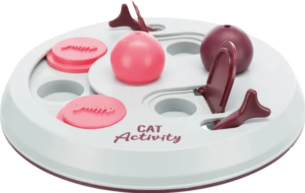 Trixie Cat Activity FlipBoard strategispil,ø23cm,berry/pink/lysegrå
