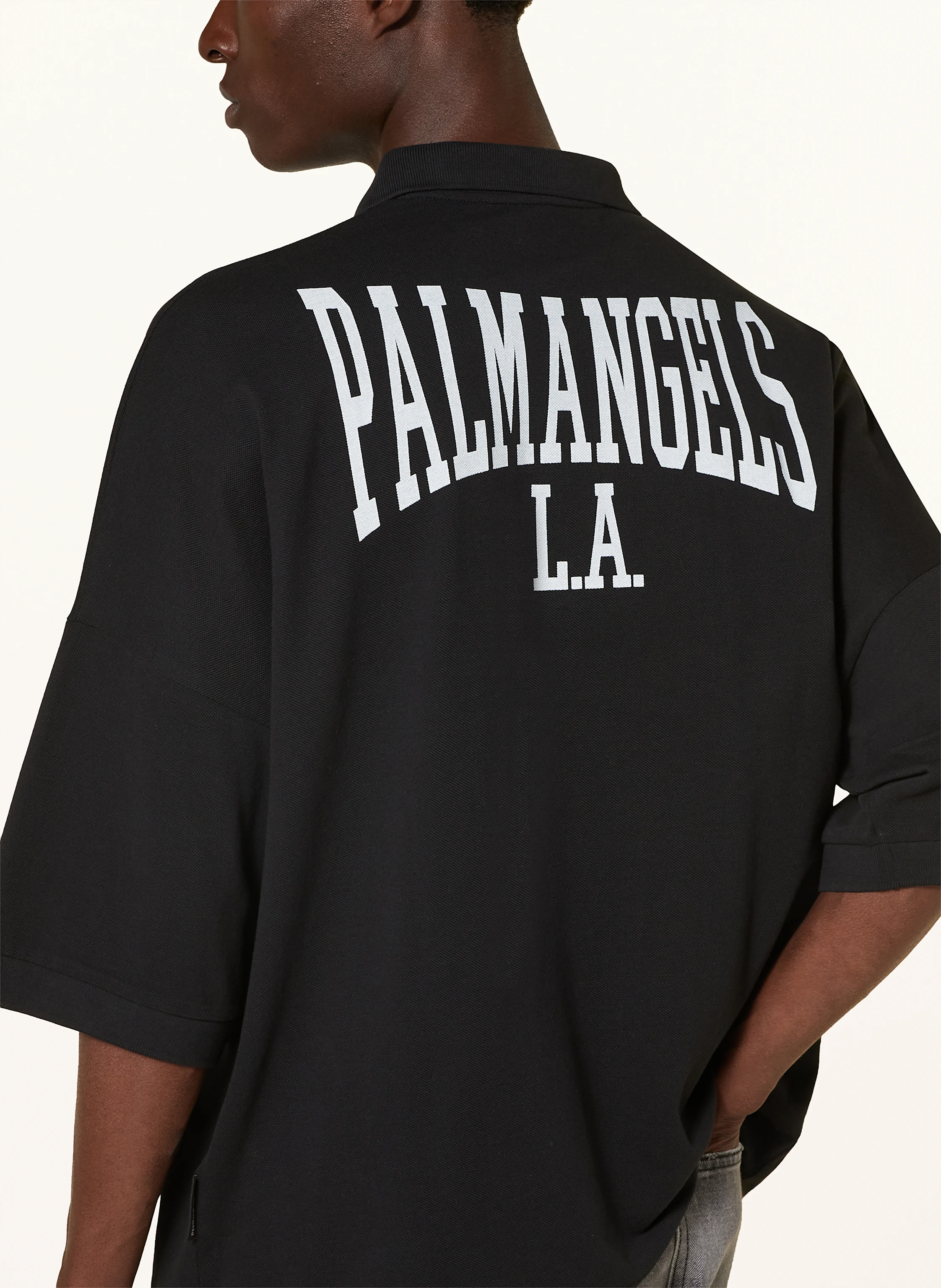 Palm Angels Oversized-Poloshirt aus Piqué
