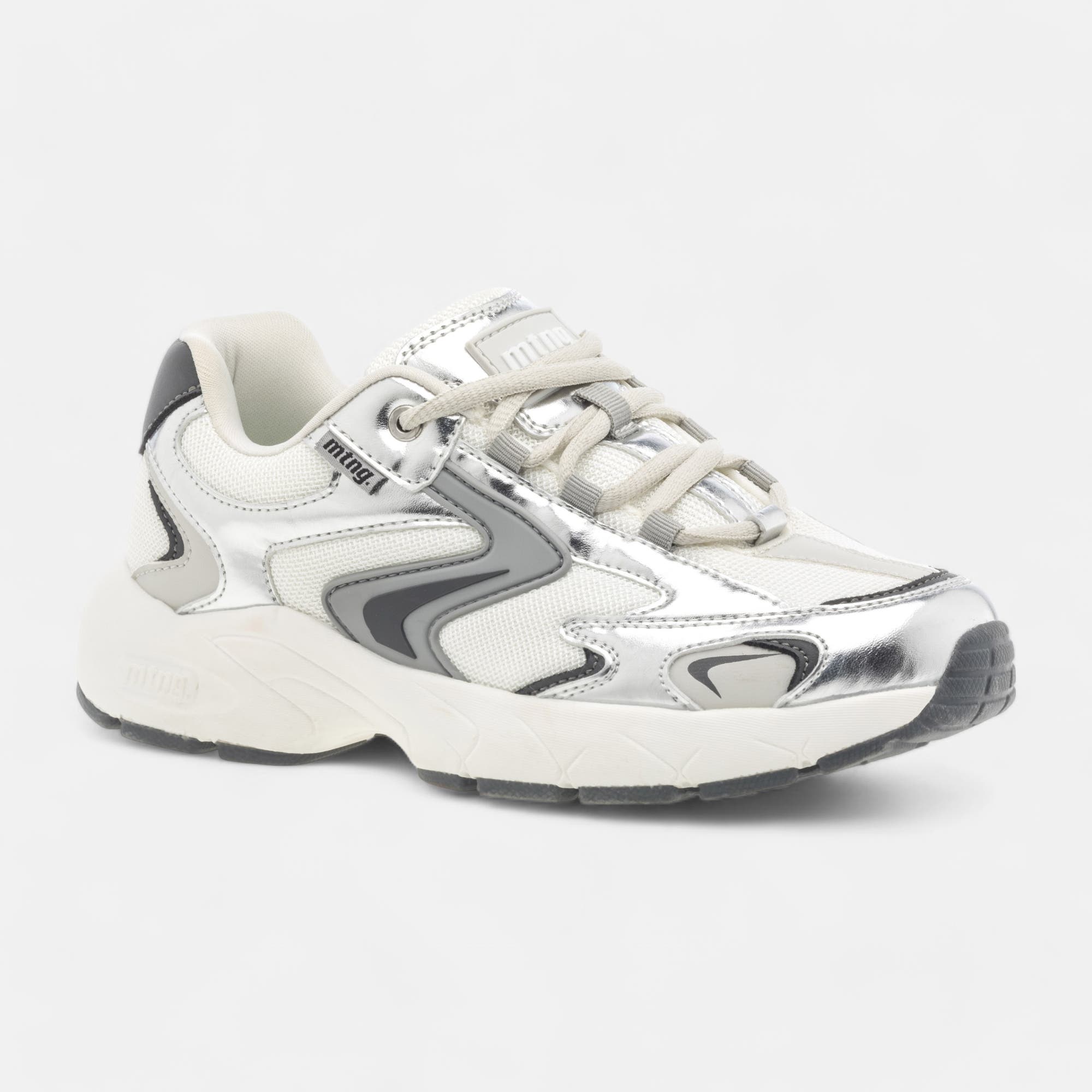Baskets basses Femme argent