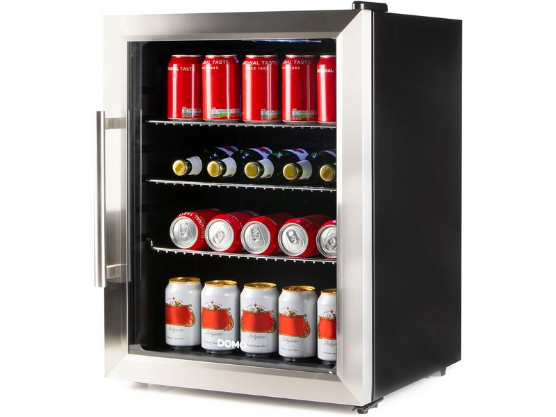 Domo Gewerbekühlschrank DO91609BK Rechts/Wechselbar Kompakter Bar-Kühlschrank